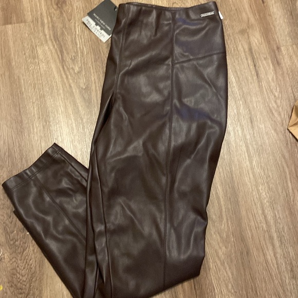 Marc New York Pants - Espresso Soft Faux Leather Pants